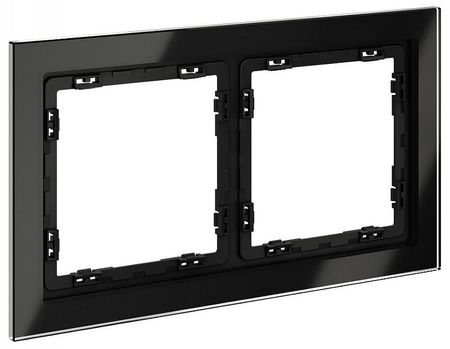 Рамка на 2 поста Voltum S70 VLS110208 цвет Черный 2550₽