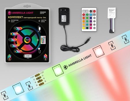 Комплект светодиодной ленты Ambrella Light GS GS2401 цвет белый 2170₽