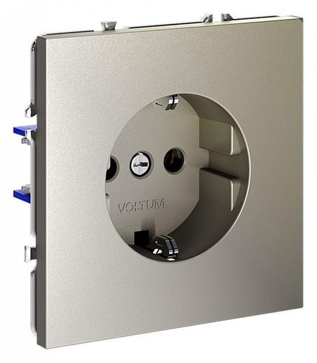 Розетка с заземлением без рамки Voltum S70 VLS040104 цвет Бежевый 670₽