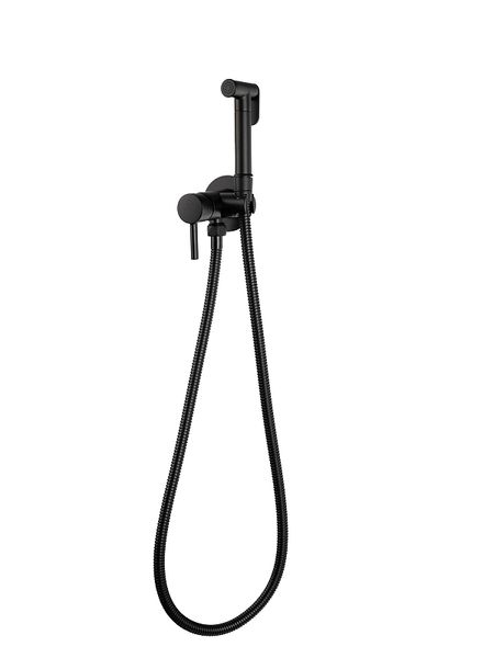 Гигиенический душ со смесителем FILARETE Roun FL100BL цвет Черный матовый