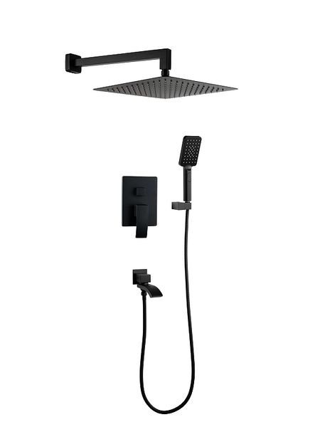 Душевая система FILARETE Waterfall FL1010BL цвет Черный матовый 43200₽