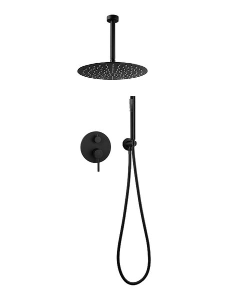 Душевая система FILARETE Roun FL1024BL цвет Черный матовый