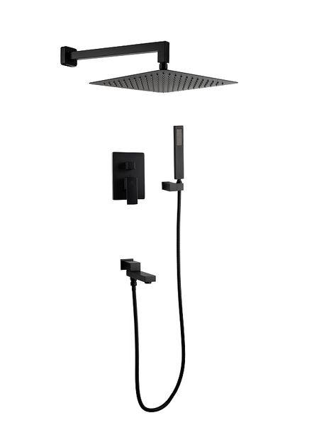 Душевая система FILARETE Fing FL1040BL цвет Черный матовый