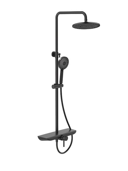 Душевая система Arrow AD3336SHMB с термостатом цвет Черный матовый