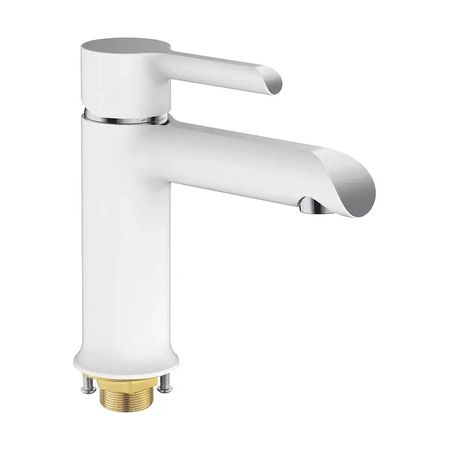 Смеситель для раковины Shevanik S6001F цвет Белый Хром 5359₽