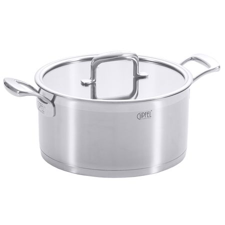 Кастрюля из нержавеющей стали Gipfel Prestige 1235 24 см49 л 10392₽