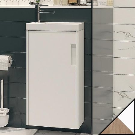 Тумба под раковину Velvex Klaufs 40 tpKLA401D-617216 подвесная БелыйДерево 7018₽