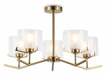 Люстра на штанге Ambrella Light HIGH LIGHT LH57007 цвет плафонаподвески Белый Прозрачный цвет арматуры Латунь 21990₽