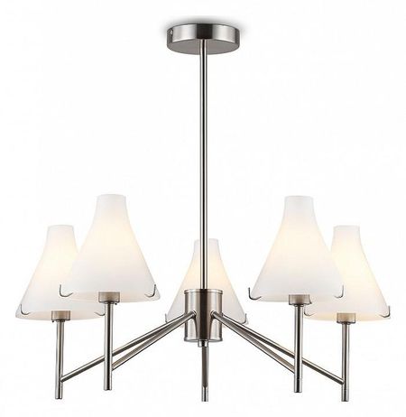 Люстра на штанге Ambrella Light HIGH LIGHT LH57123 цвет плафонаподвески Белый цвет арматуры Никель 13150₽