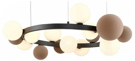 Люстра Wertmark Berta WE23715003 цвет плафонаподвески Белый Коричневый цвет арматуры Черный 48550₽