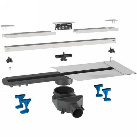 Душевой лоток Bettoserb Slim 95 13100036 с решеткой Хром матовый 28938₽