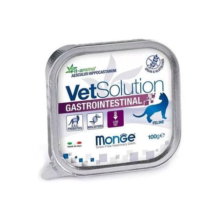 Monge VetSolution Cat Gastrointestinal влажный корм для кошек, c заболеваниями ЖКТ, в ламистерах - 100 г (24 шт)