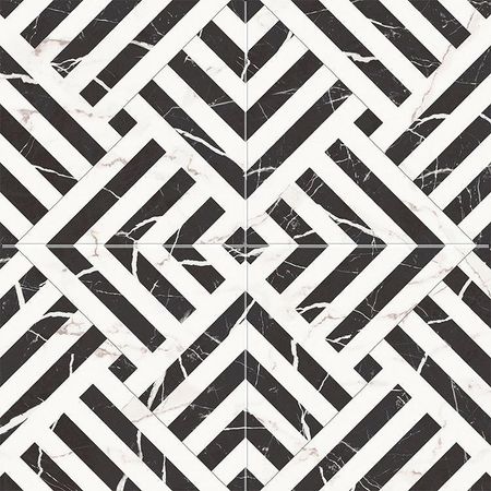 Керамогранит Etili Seramik APOLLON Charcoal Black Pre-cut Черный Матовый 45x45 см