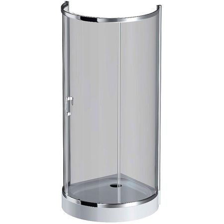 Душевой уголок AMPM Like Round 95x95 W83UG-333-095CG профиль Хром глянцевый стекло тонированное 65190₽