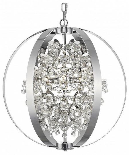 Подвесной светильник Simple Story 1021 1021-5PL цвет плафона/подвески Прозрачный, цвет арматуры Хром