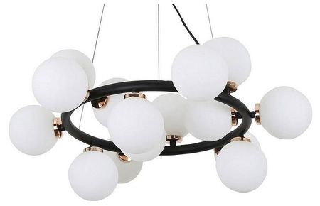Люстра LUMINA DECO Marsiada LDP 6033-15 BKMD цвет плафонаподвески Белый цвет арматуры Бронза Черный 13230₽