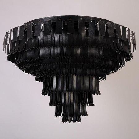 Люстра Manne PL7433CR PL7433CR D80 цвет плафонаподвески Черный цвет арматуры Черный 87357₽