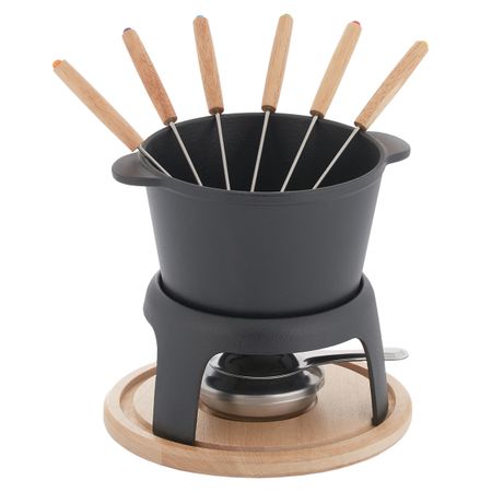 Набор для фондю Gipfel 51857 6 вилочек кастрюля подставка 7992₽