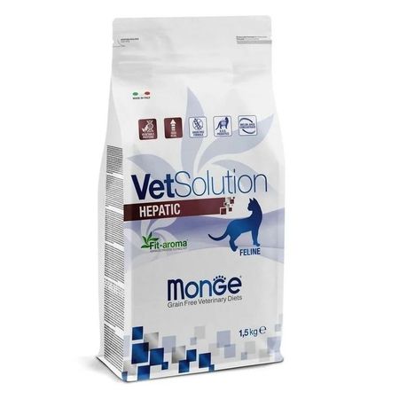 Monge VetSolution Cat Hepatic сухой корм для кошек с заболеваниями печени - 15 кг 3093₽