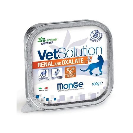Monge VetSolution Cat Renal Oxalate влажный корм для кошек лечение МКБ оксалатного типа в ламистерах - 100 г 1 шт 161₽