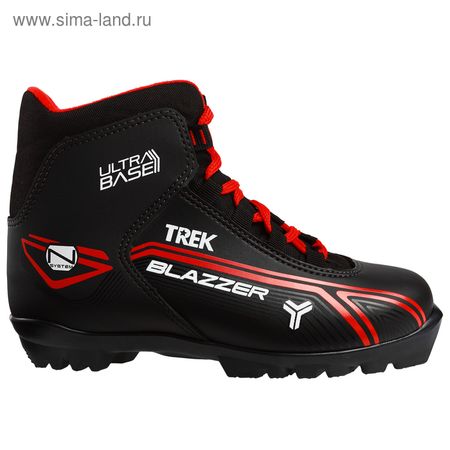 Ботинки лыжные TREK Blazzer 2, NNN, чёрные, лого красный, размер 35