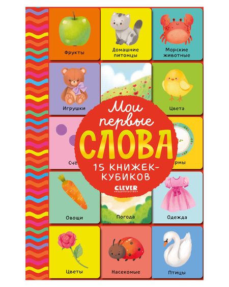 None Мои первые слова. 15 книжек-кубиков. Развитие речи