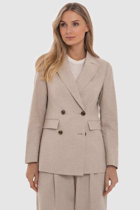 Пиджак из хлопка и льна 16990₽