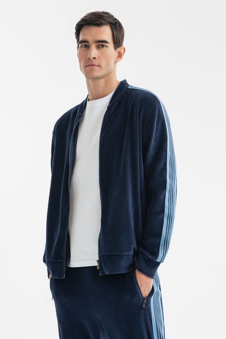 Толстовка из хлопка с лампасами 0₽