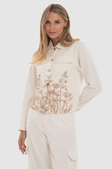 Джинсовая куртка с принтом 10990₽