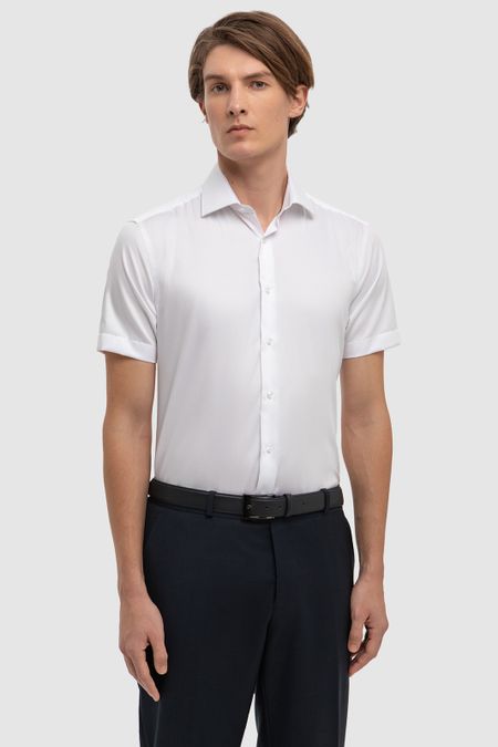Сорочка с коротким рукавом белого цвета 0₽