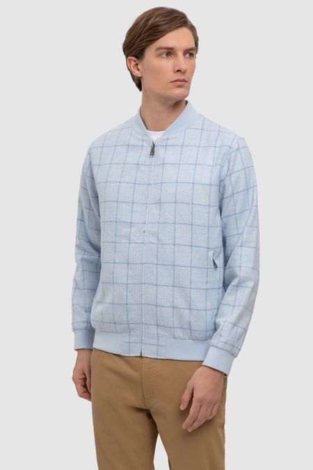 Бомбер изо льна вискозы и хлопка 9990₽