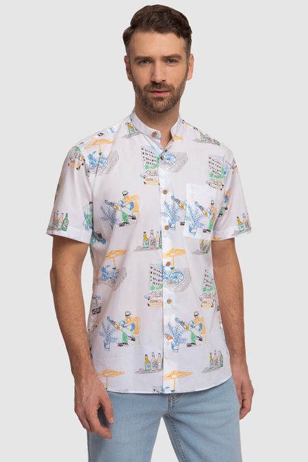 Сорочка с коротким рукавом из хлопка 0₽