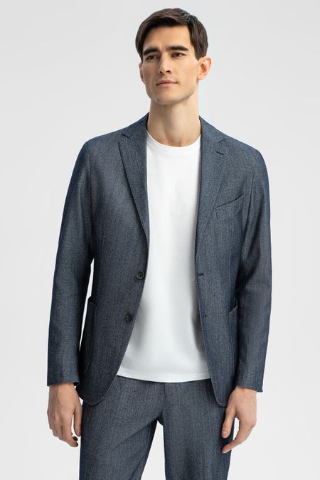 Пиджак Limited edition из хлопка и шерсти Lanificio TG di Fabio 37990₽