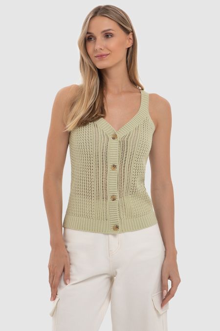 Вязаный топ на пуговицах 4490₽