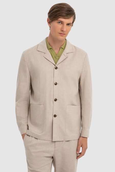Пиджак из хлопка и льна 19990₽