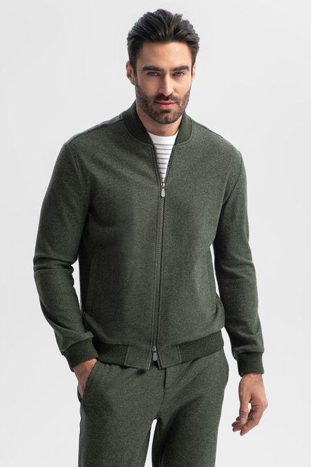 Бомбер Limited edition из итальянской шерстяной ткани Vitale Barberis 44990₽