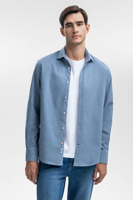 Фланелевая сорочка из устойчивой к сминанию ткани 7990₽