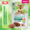 Влажный корм Perfect Fit иммунитет для кошек, говядина, лён, пауч