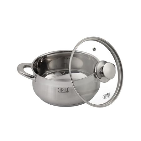 Кастрюля из нержавеющей стали Gipfel Serenade 1743 18 см2 л 3592₽