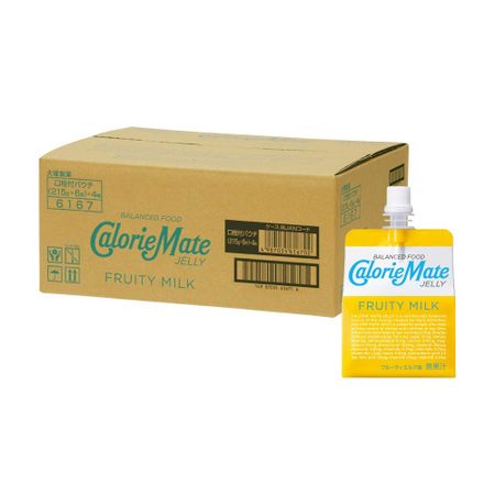 Otsuka Pharmaceutical Calorie Mate Фруктовое молоко 215 г x 24 упаковки Желе, Вкус,