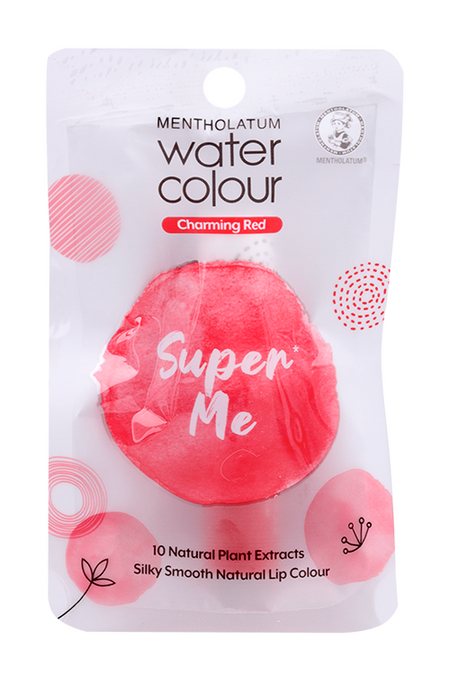 Бальзам Mentholatum WATER COLOUR д/губ с красным оттенком, 3 г, (МЕ90534006)