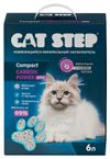 Наполнитель для кошачьего туалета Cat Step Compact Carbon Power Plus комкующийся минеральный