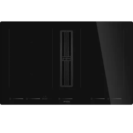 Встраиваемые варочные панели SMEG Встраиваемая электрическая панель с вытяжкой SMEG HOBD682D2
