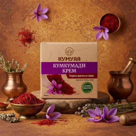 Крем Кумкумади 50г (шафран, базилик, Куркума)