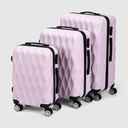 Набор чемоданов Smarter Luggage 3 размеров: 20, 24,28, сиреневый