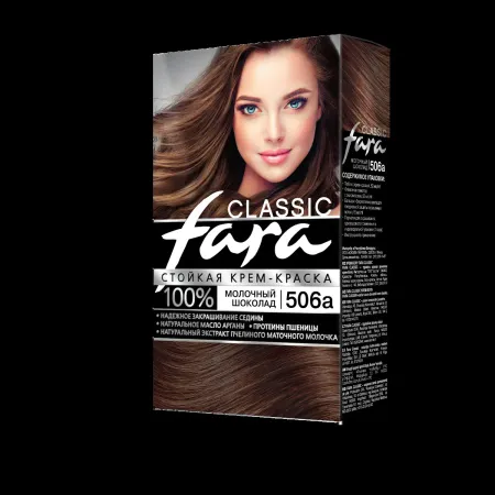 Краска для волос FARA Classic 506а Молочный шоколад