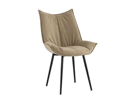 Стул divanru Эмилс Велюр БежевыйЧерный 10290₽