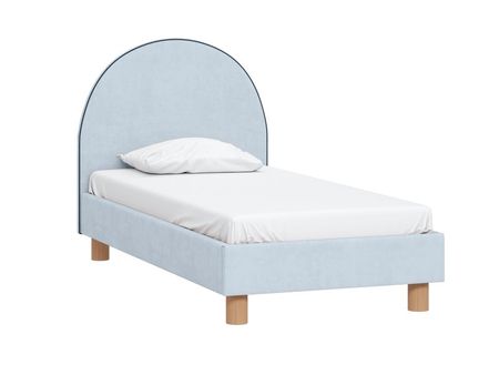 Кровать divanru Лора 90 Вельвет Светло-голубой 31990₽