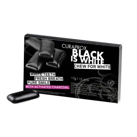 Жевательная резинка Curaprox Жевательная резинка Curaprox Black is White 12 шт 710₽