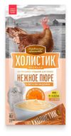 Лакомство для кошек Деревенские лакомства Нежное пюре со вкусом индейки с икрой летучей рыбы, 4х10 г